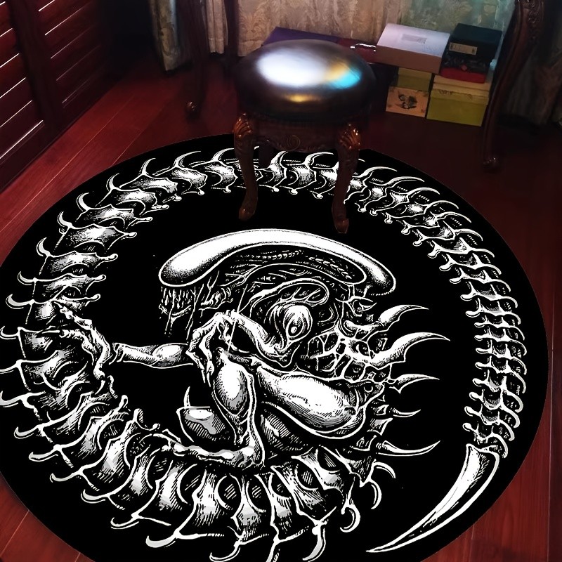 Home Bathroom Trends - Tapete Redondo Alien Xenomorfo Sci-Fi Horror