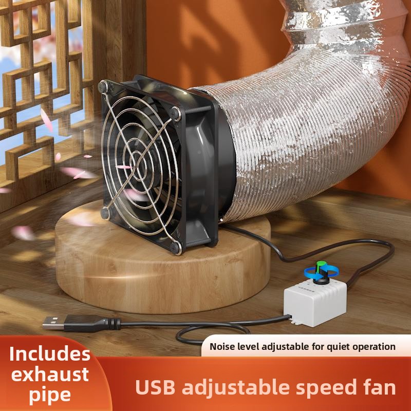 Home Bathroom Exhaust Fan - Ventilador de Exaustão Potente com Velocidade