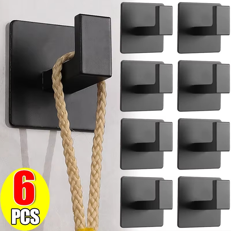 Robe Hook Adhesive - 1/6 pçs forte auto-adesivo ganchos de