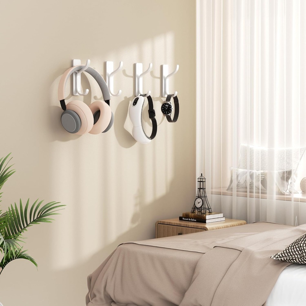Robe Hook Adhesive - Ganchos Adesivos de Parede Reforçados (4