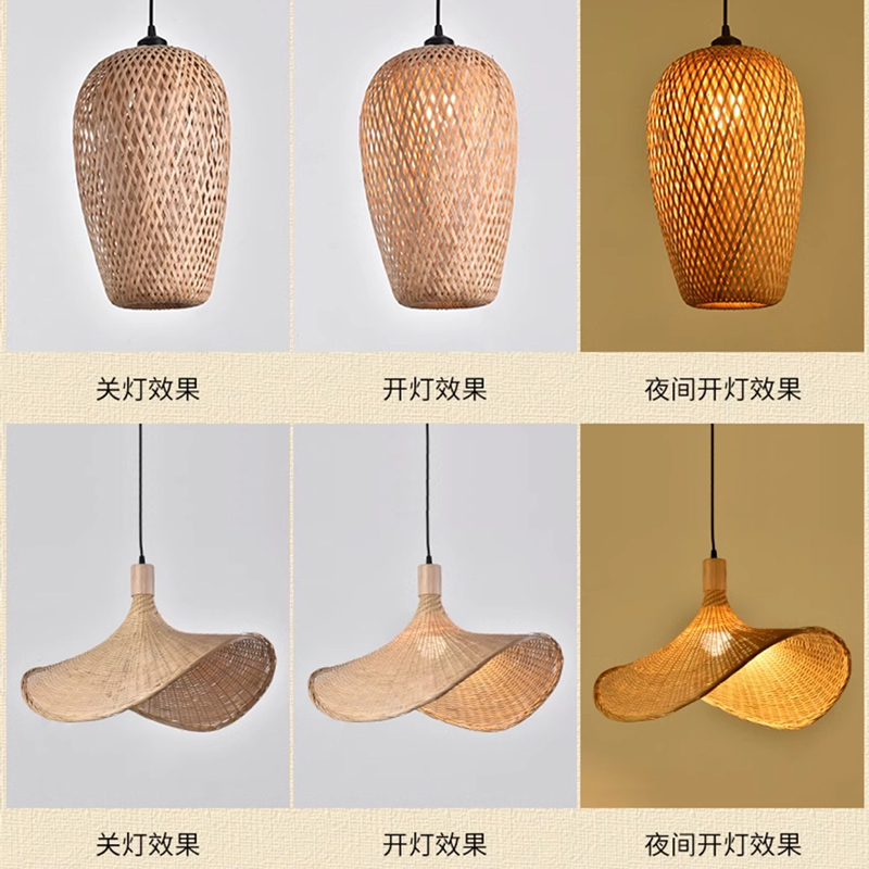 Mais novo bambu pingente lâmpa - Japan Bathroom.Home avaliação e preço