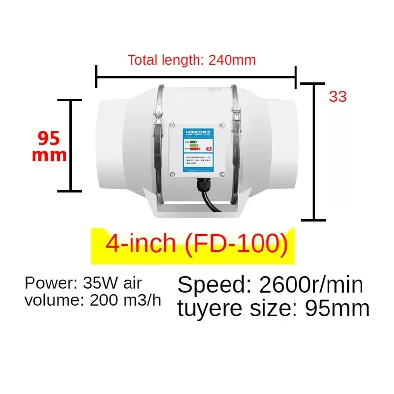 4/5/6 polegada exaustor casa s - Home Bathroom Extractor Fan avaliação e preço