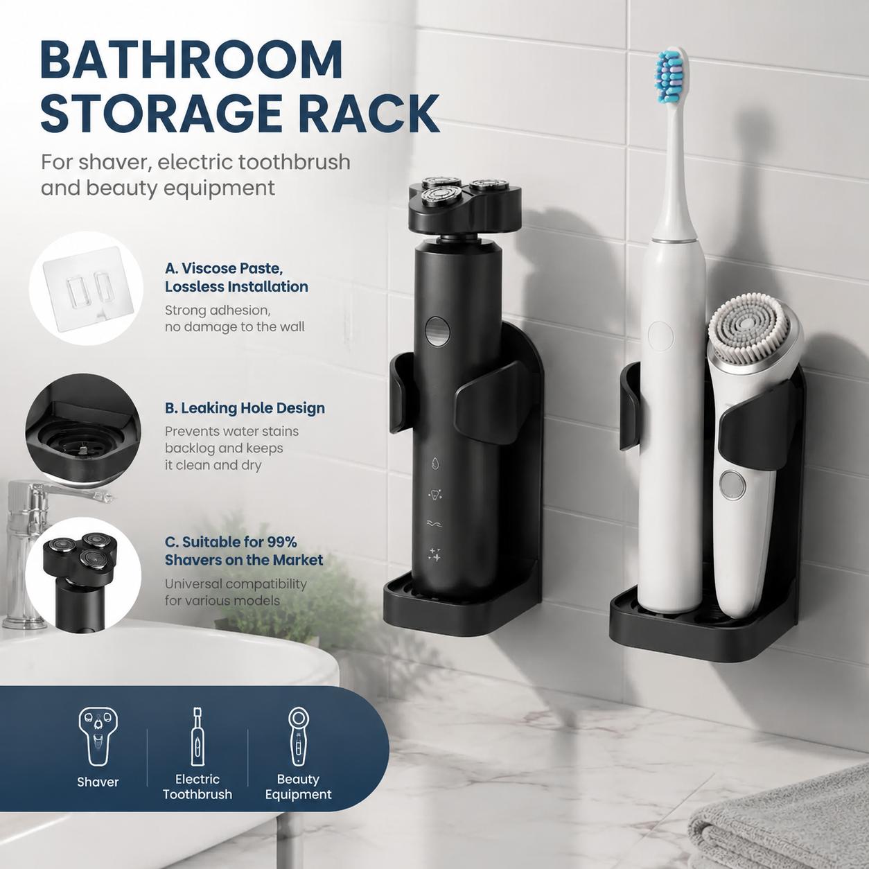 Suporte de Escova de Dentes Au - Home Essentials Bathroom Accessories avaliação e preço