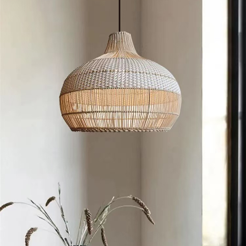 Luminária Pendente de Rattan E - Japan Bathroom.Home avaliação e preço