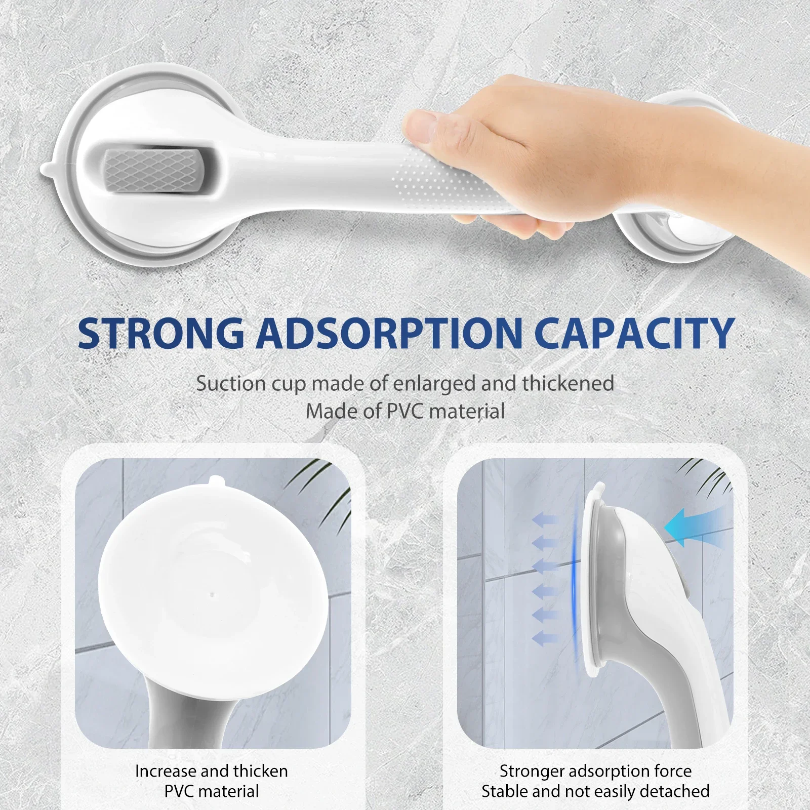 2 pçs barra de apoio do chuvei - Home Bathroom Grab Bar avaliação e preço