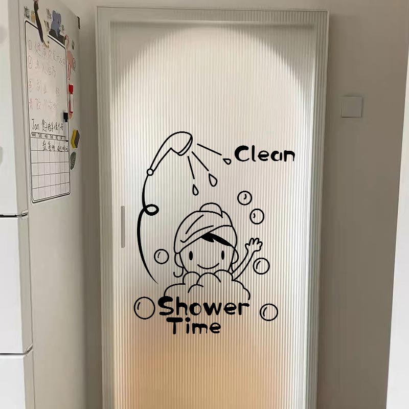 Bonito Menina Banheiro Adesivo - Tiny Home Bathroom Kit avaliação e preço