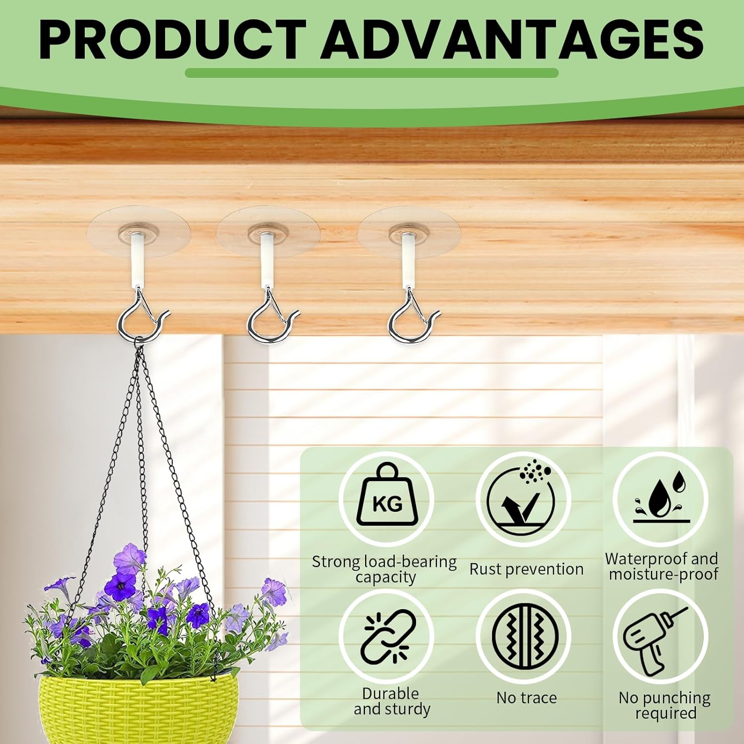 5 Peças Ganchos de Teto Autoad - Robe Hook Adhesive avaliação e preço