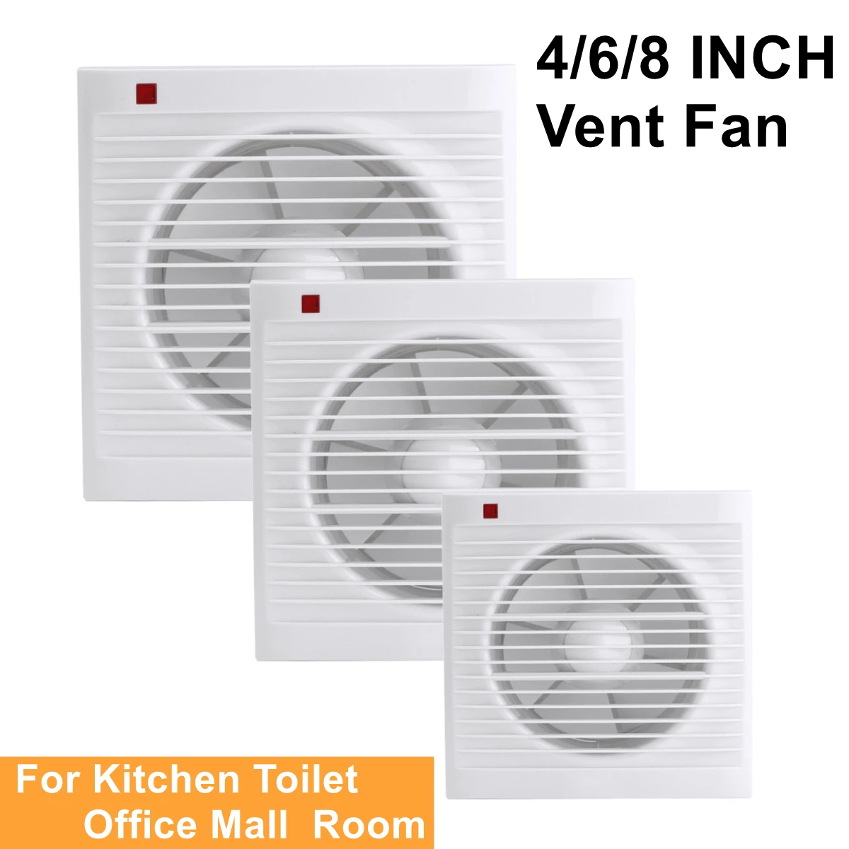 4 Polegada 6 Polegada 8 Polega - Home Bathroom Exhaust Fan avaliação e preço