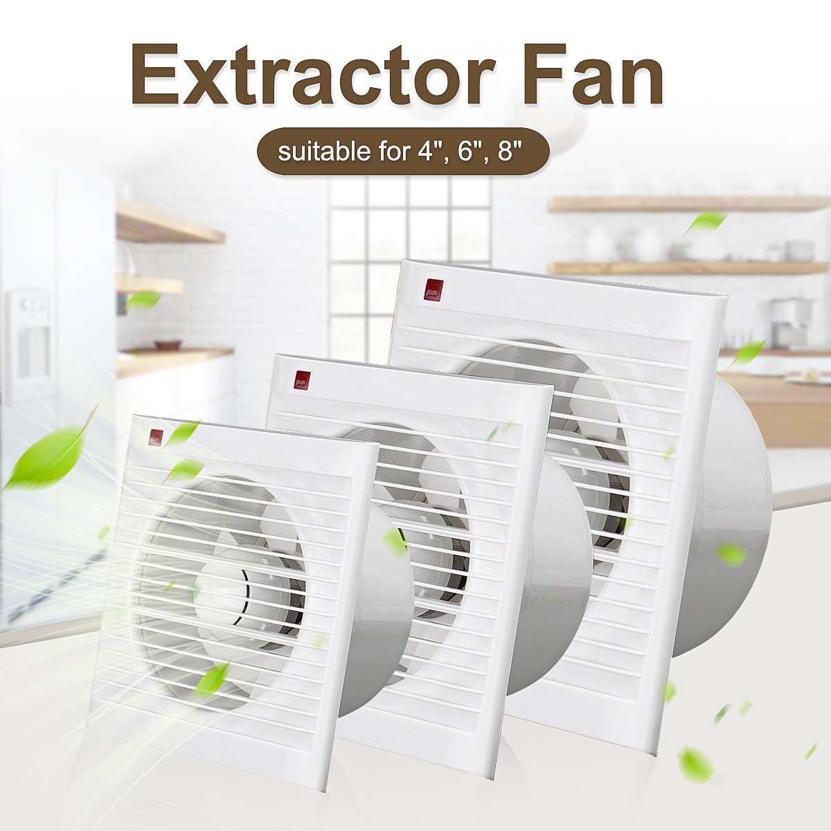 4 Polegada 6 Polegada 8 Polega - Home Bathroom Exhaust Fan avaliação e preço