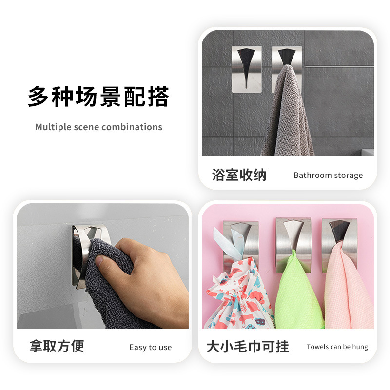 Ganchos Adesivos de Aço Inoxid - Robe Hook Adhesive avaliação e preço